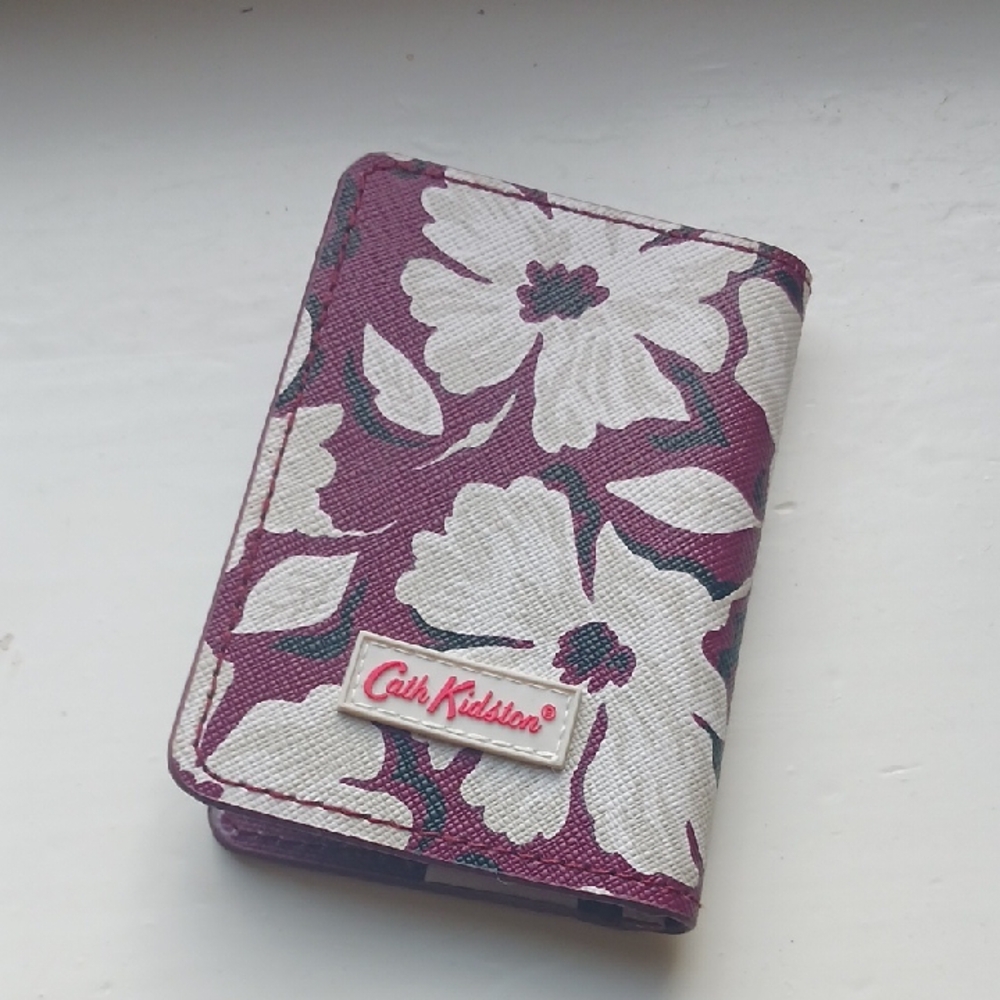 Cath Kidston Purple and Cream Floral Card Holder